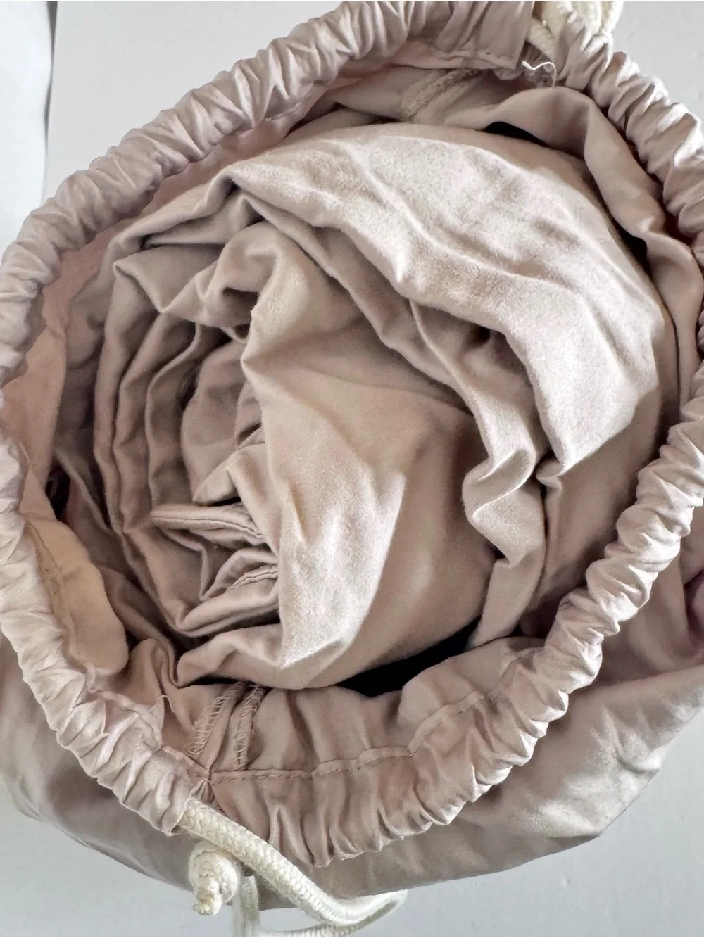 Quince Organic Bamboo Duvet Cover Set Full/Queen Beige Taupe + 2 Shams